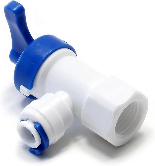 Naturewater Umkehrosmose Wasserhahn Adapter mit Tankventil und Bypass in Weiß - Bild 1