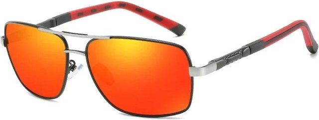 Yiran Sonnenbrille, Aluminium, Vollrand, rechteckig, Multicolor, Herren - Bild 1