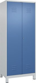C+P Wäsche- und Kombispinde Classic PLUS mit 2 Abteilen, Fernblau, H x B x T: 195 x 80 x 50 cm - Bild 1
