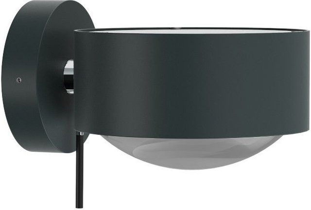 Top Light Puk Maxx Wall LED-Wandleuchte in Anthrazit matt und Chrom mit mattem Glas und Linse, Warmweiß 2700K - Bild 1