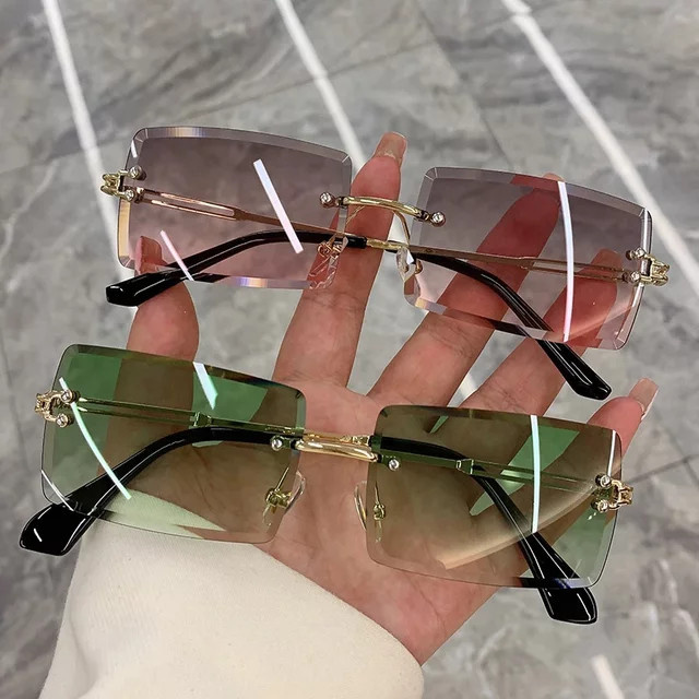 KAMMPT Sonnenbrille randlos, rechteckig, Metall, Damen - Bild 1