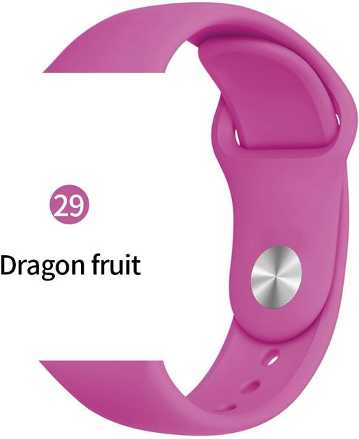Silikonarmband für Apple Watch, Pink, Unisex - Bild 1