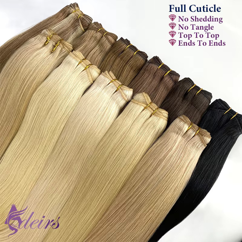 ADEIRS Remy Menschenhaar Extensions, Blonde, 14-24 Zoll - Bild 3