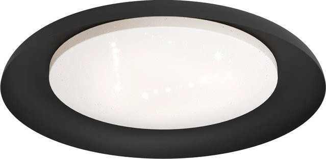 Eglo LED-Deckenleuchte Penjamo in Schwarz-Weiß mit Kristalleffekt, Durchmesser: 46,5 cm - Bild 1