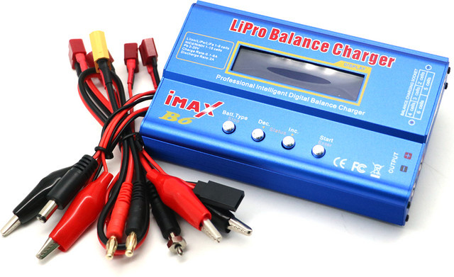 ZDRACING IMAX B6 80W RC-Ladegerät in Blau mit XT60 Anschluss für 1–6 Zellen LiPo-Akkus - Bild 1