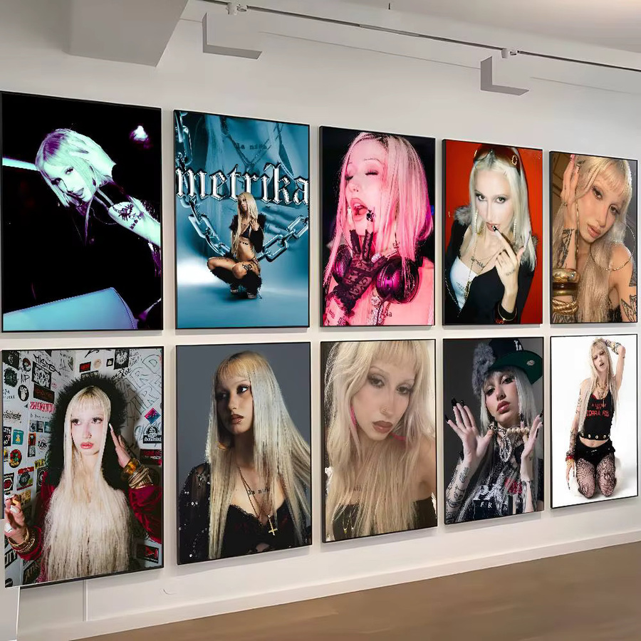 Selbstklebendes M-Metrika Poster als Wanddekoration in Mehrfarbig - Bild 2
