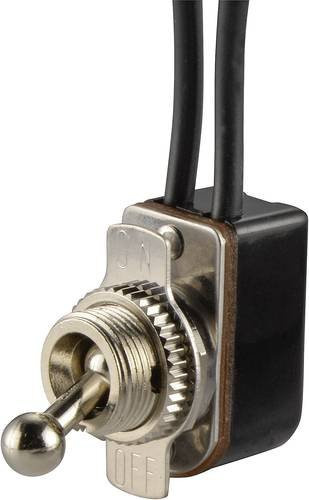 TRU Components Kippschalter TC-R13-36A1-11 in Silber, 250 V/AC, 3A, 1 x Aus/Ein rastend - Bild 1
