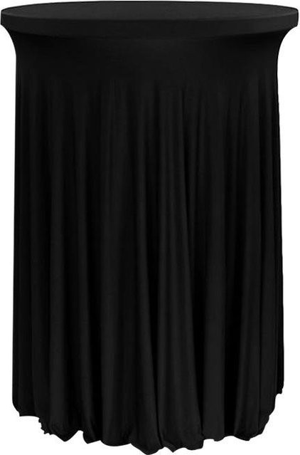 Elastische runde Tischdecke für Cocktail- und Banketthochstühle von HomeHarmony in Schwarz, Durchmesser: 60 cm, Höhe: 110 cm - Bild 1
