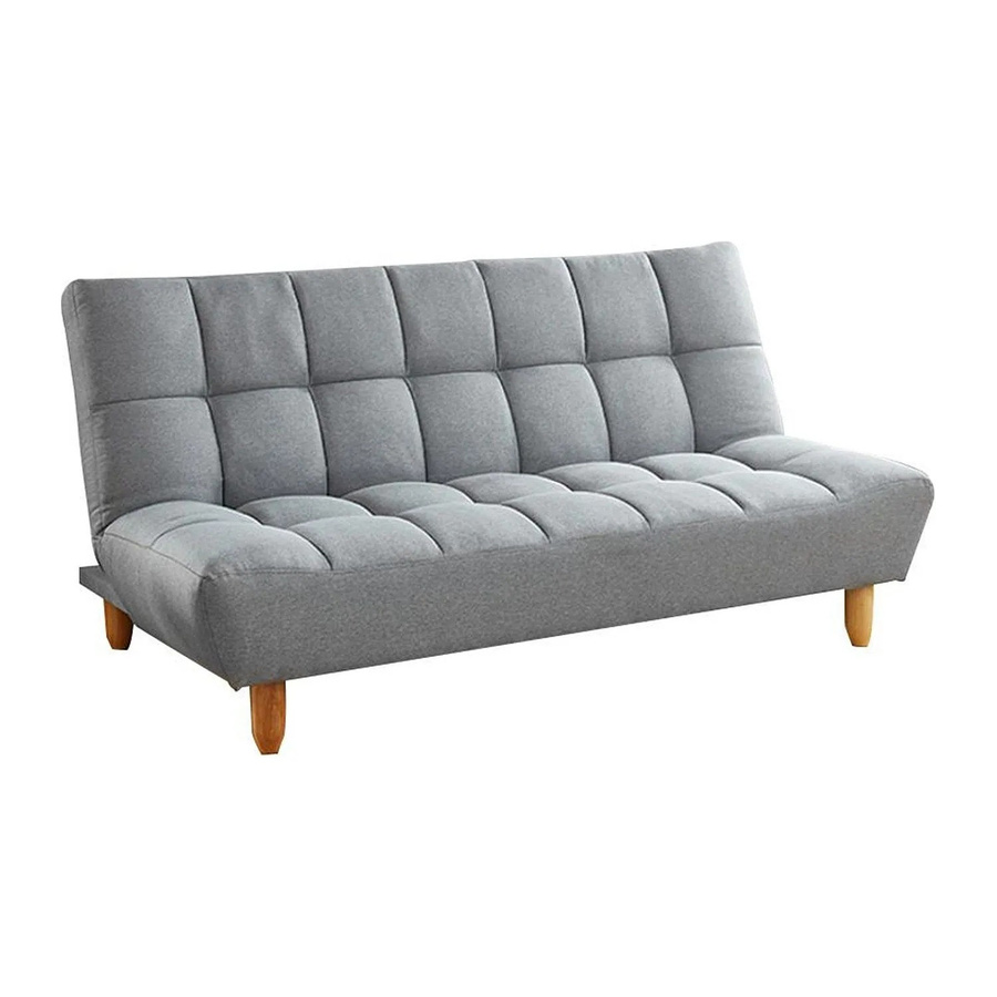 Vente-unique Schlafsofa Esteban Grau mit Schlaffunktion und Stoffbezug, Breite: 182 cm - Bild 2