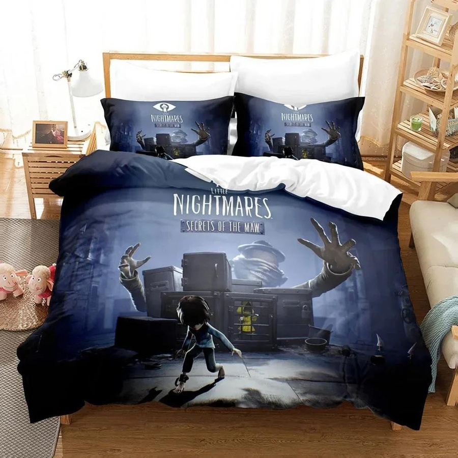 Little Nightmares 3D-Druck Bettwäscheset mit Bettbezug und Kissenbezug, inklusive Leinenlaken, B/H: 133 x 70 cm - Bild 2