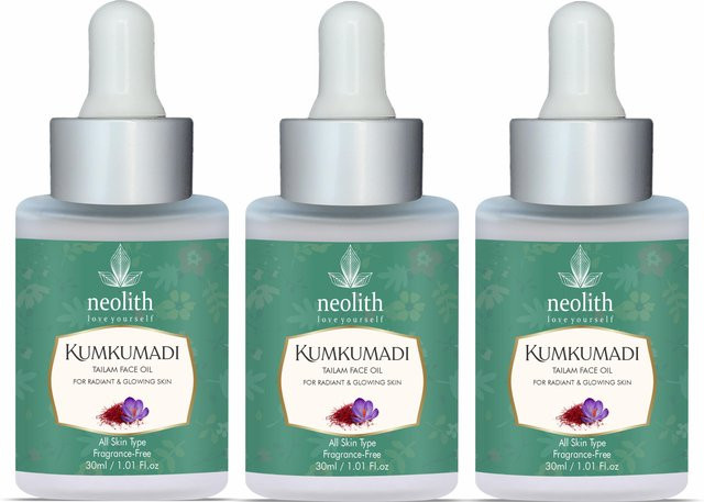 Neolith Kumkumadi Skin Radiance Gesichtsöl, 90 ml, mit Safran und Sandelholz - Bild 1