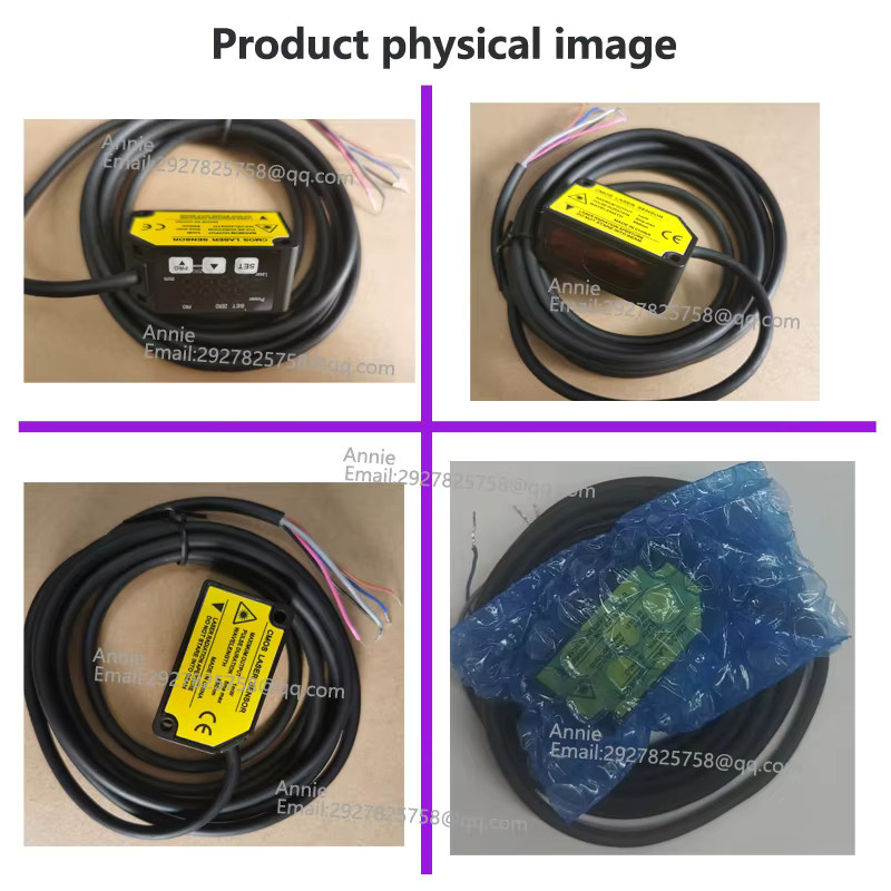 GRKPOEX Laser-Verschiebungssensor mit 50mm Abstandsmessung, analogem PNP-Ausgang und IP67-Schutzklasse in Schwarz - Bild 2