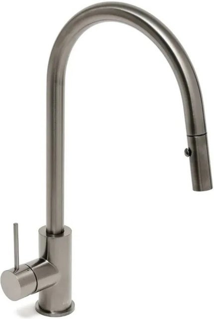 Swiss Aqua Technologies Küchenarmatur Einhebelmischer aus Edelstahl mit herausziehbarer Brause in Gunmetal Grey - Bild 1