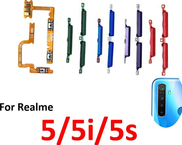 Realme 5 5i 5s Reparatur-Flexkabel für Ein/Aus-Taste und Lautstärketasten in Blau - Bild 1