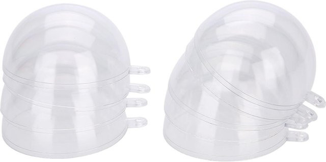 20er Set CosyHome Füllbare Kunststoff Kugeln Transparent für Hochzeit und Weihnachten, Durchmesser: 10 cm, Weiß - Bild 1