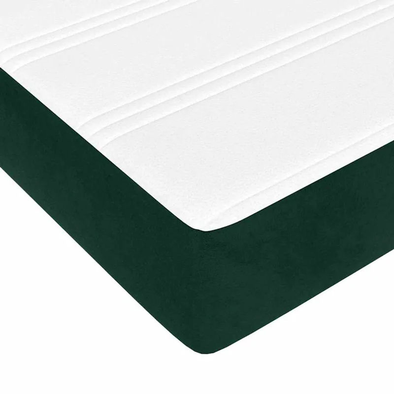 Vidaxl Kontinentalbett mit Matratze in Grün aus Samt, Modernes Boxspringbett, B/T/H: 180 x 200 cm - Bild 4