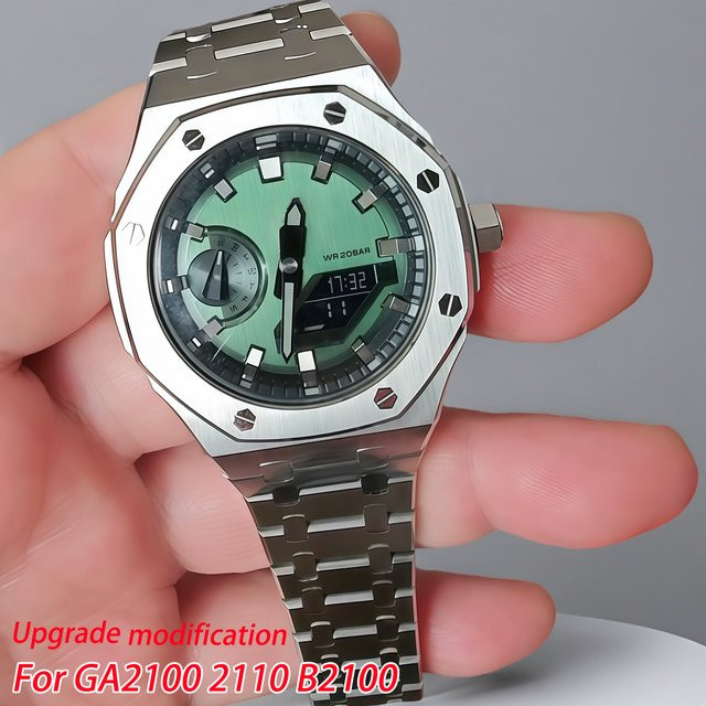 Casio Uhrenarmband-Set, Edelstahl, Silber, Herren - Bild 1