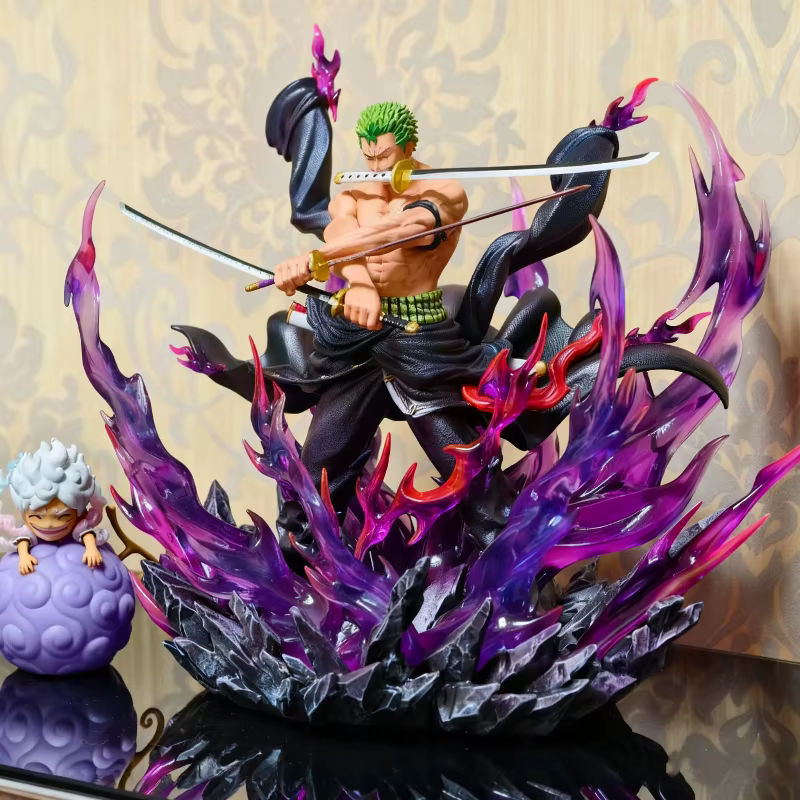 Bandai One Piece Zoro Actionfigur Santoryu Oni Giri aus PVC, mehrfarbig, Höhe: 30 cm - Bild 2