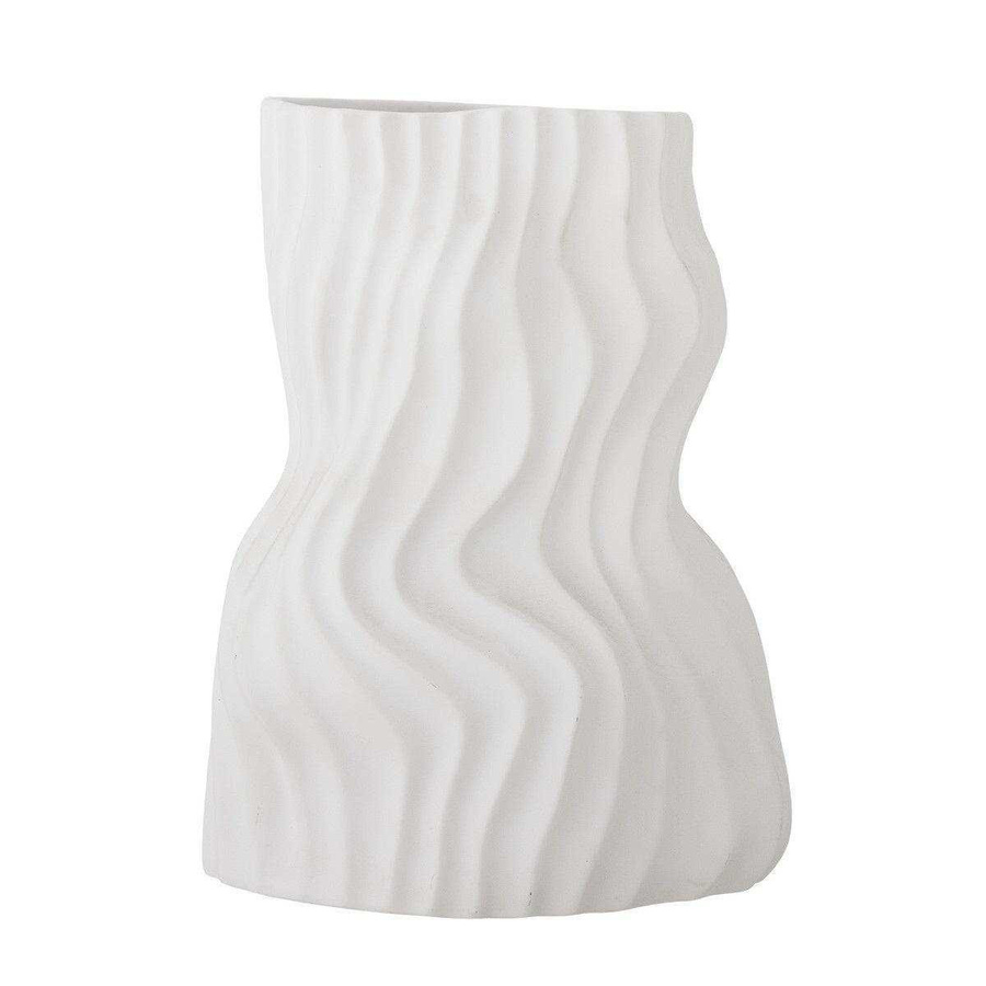 Bloomingville Vase Sahal aus Keramik in Weiß, Höhe: 25,5 cm - Bild 1