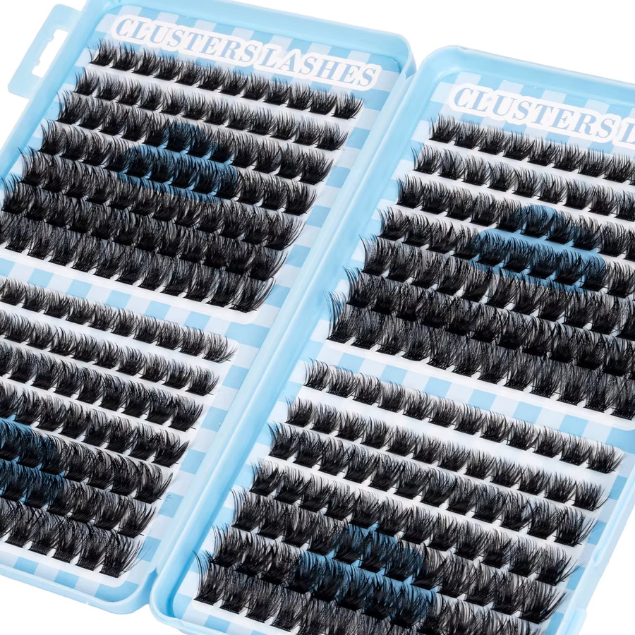 ISEEN Wimpern-Cluster DIY Wimpernverlängerung, Black, Unisex - Bild 3