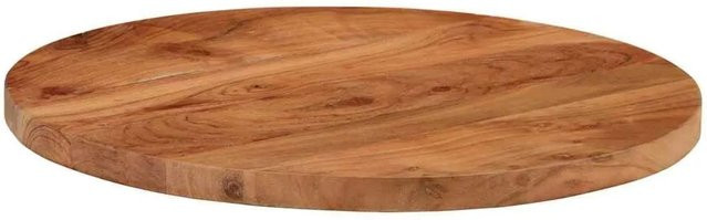 vidaXL Tischplatte rund aus massivem Akazienholz, Braun, Durchmesser: 40 cm, Höhe: 3,8 cm - Bild 1