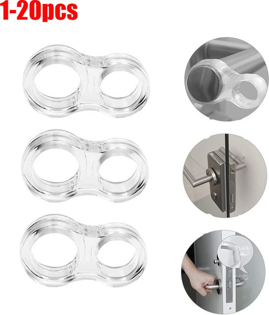 TFAAI Transparenter Türstopper aus PVC als Anti-Kollisions-Pad zum Schutz von Wänden und Möbeln - Bild 1