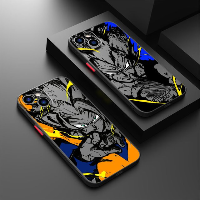 Dragon Ball Handyhülle mit Anime-Design für iPhone 12 13 14 15 16 17 Pro Max Plus SE XR XS Matte Shell in Multicolour - Bild 1