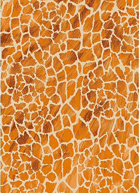 Rico Design Paper Patch Papier Giraffe in Orange und Weiß, B: 30 cm, H: 42 cm - Bild 1