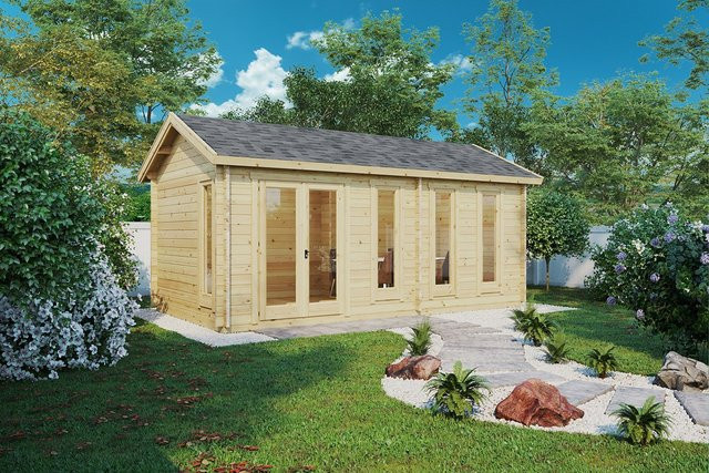 Gartenhaus Linda aus Holz mit 16 m² Grundfläche, B/T: 6 x 3 m - Bild 1