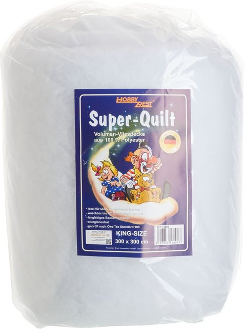 Hobbybest Volumenvlies Super Quilt King-Size in Weiß - Bild 1