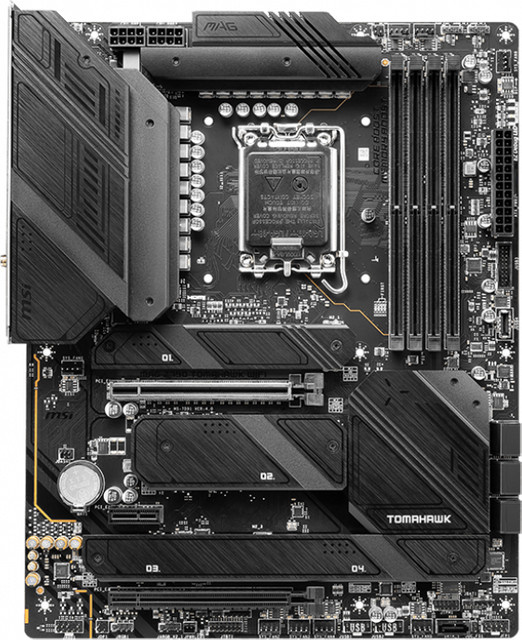 MSI MAG Z790 Tomahawk WIFI Mainboard mit LGA1700-Sockel, Z790 Chipsatz, DDR5, ATX, Wi-Fi und Bluetooth in Schwarz - Bild 2