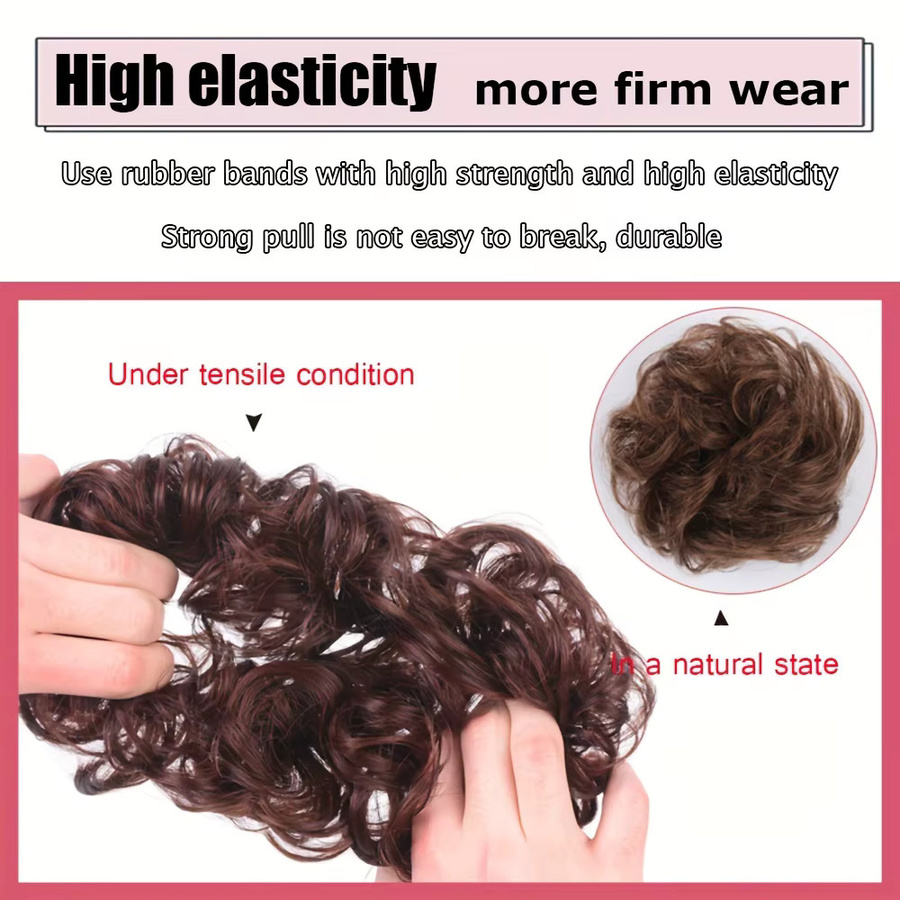 allaosify Haarteil Chignon, synthetisch, Damen - Bild 6