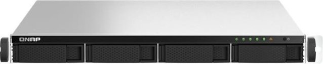 QNAP TS-464U-8G NAS-Server in Schwarz mit 8GB RAM, 4 Schächten, SATA 6Gb/s und iSCSI Support für die 1U Rack-Montage - Bild 1