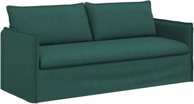 vidaXL Sofa Dunkelgrün mit Stoffbezug und Metallrahmen B/T/H: 196 x 82 x 85 cm - Bild 1