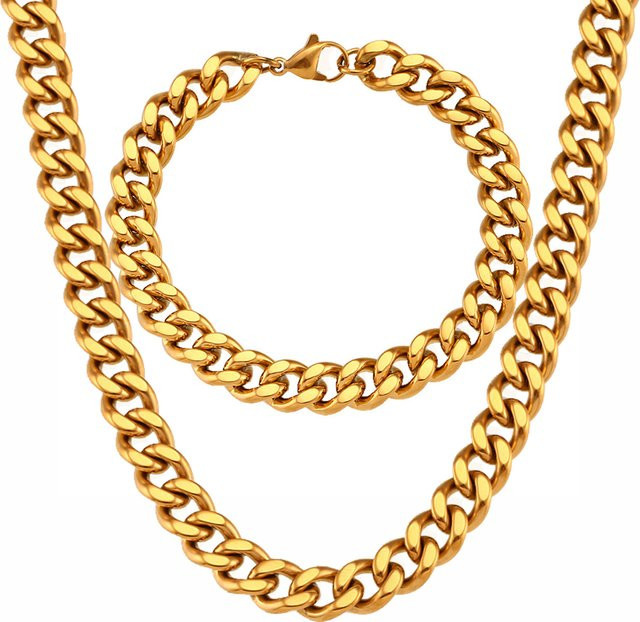 MAGIC ZONE Halskette, Edelstahl, Gold, Unisex - Bild 1