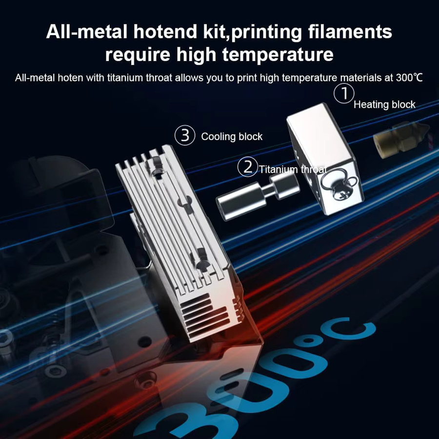 Creality Sprite Extruder Pro Kit 300 °C Hochtemperatur-Direktantrieb mit 3:5:1 Übersetzungsverhältnis für die Ender-3-Serie - Bild 2