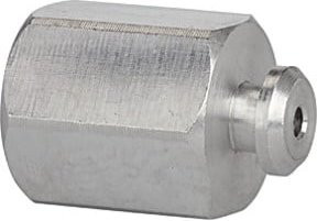 Riegler Anschlussnippel PFG für Flachsauger, rund, Farbe: Silber, Durchmesser: 50 mm, G 1/8 IG - Bild 1