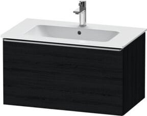 Duravit Waschtischunterschrank D-Neo wandhängend in Schwarz, B/H/T: 81 x 44 x 46,2 cm - Bild 1