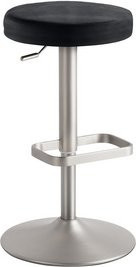 Mayer Sitzmöbel Barhocker 1200 höhenverstellbar Mikrofaser grau Breite: 44 cm - Bild 1
