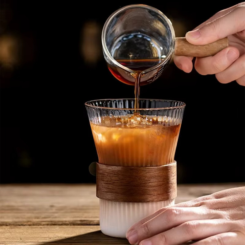 Bonadea Espresso Glas und Latte Becher aus transparentem Glas für Kaffee, Saft oder Cocktails - Bild 3