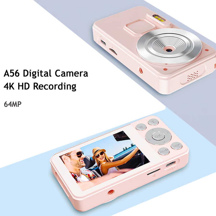 Vandlion 4K A56 HD Digitalkamera in Weiß mit Anti-Shake und Autofokus sowie 2,8 Zoll IPS Bildschirm für Vlogging und Fotografie - Bild 1