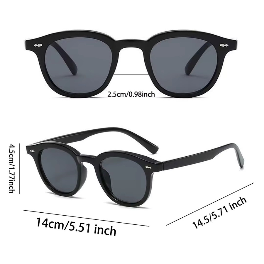 VOPHA Sonnenbrille rund, Vollrand, Unisex - Bild 5