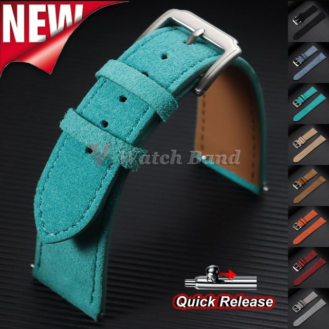 Uhrenarmband Wildleder, Kalbsleder, Unisex - Bild 1