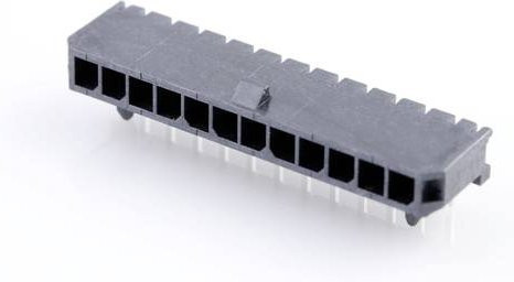 Molex Einbau-Stiftleiste Standard in Schwarz mit 12 Polen und einem Rastermaß von 3,00 mm - Bild 1