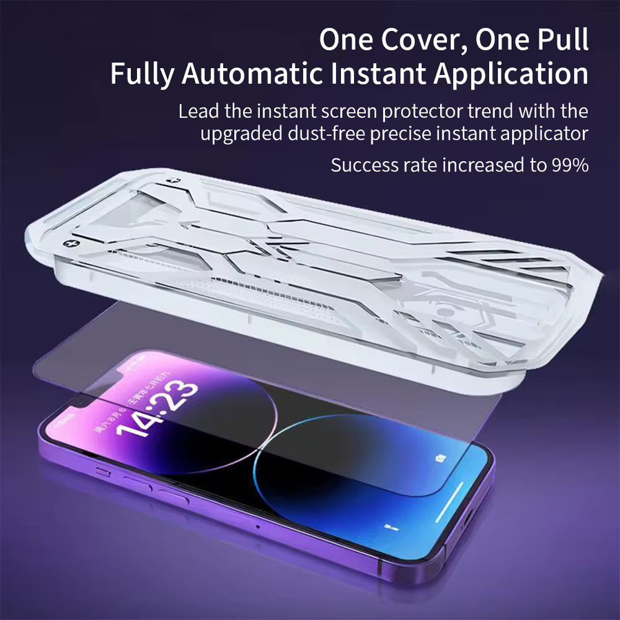 DO AS YOU WISH Displayschutzfolie aus gehärtetem Glas für iPhone 17 16 15 14 13 12 11 Pro Max XS Max XR Air X transparent - Bild 2