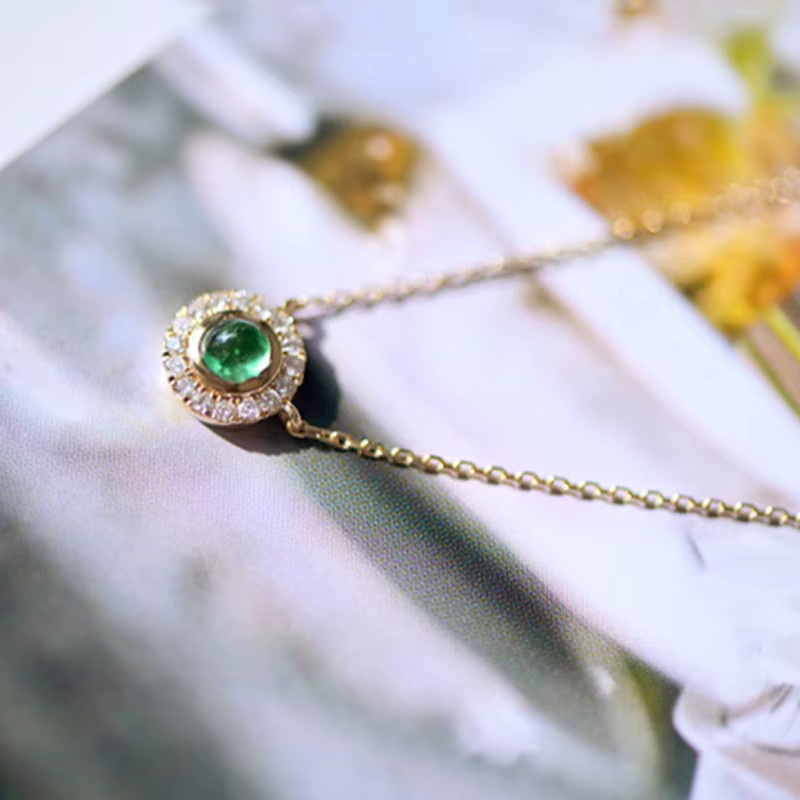 Huitan Halskette, Opal, Zirkonia, Gold, Vintage, Damen - Bild 2