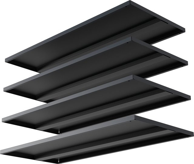 4er Set VCM Metall-Fachböden für Malivo Stahlschränke, B/T/H: 79 x 32 x 2 cm - Bild 1