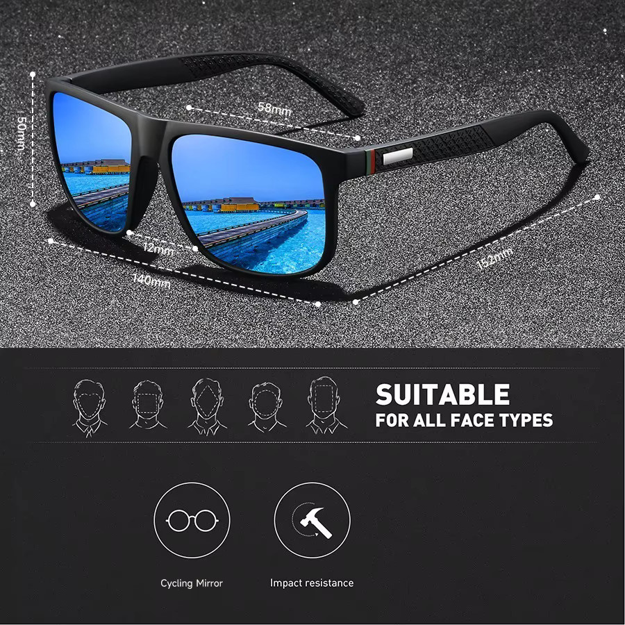 WSZ Sonnenbrille, eckig, Vollrand, Kunststoff, schwarz, Unisex - Bild 3