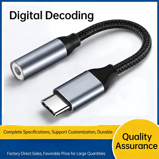 HOMEFISH USB-C auf 3,5 mm Klinkenadapter Aux-Audiokabel für Samsung, Huawei, Xiaomi, iPad Pro, iPhone und OnePlus - Bild 1