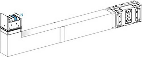Schneider Electric KSA630DLE42F KSA Winkelelement Brandschott Winkelprofil, 630A, flach PE innen, weiß - Bild 1